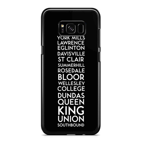York Mills To Union Toronto Streetcar Roll Poster Samsung Galaxy S8 / S8 Plus / Note 8 Case Cover