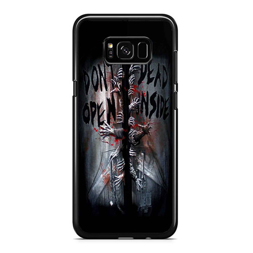 Walking Dead Dont Open Dead Inside Horror Blood Zombie Samsung Galaxy S8 / S8 Plus / Note 8 Case Cover