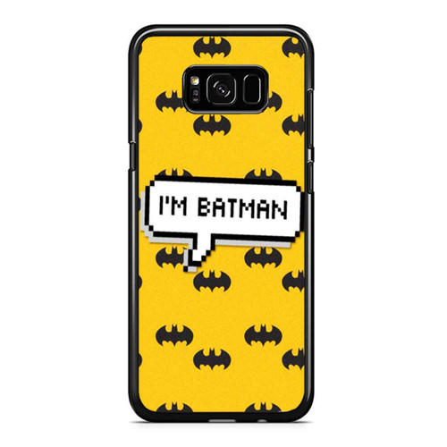 Superhero Batman Dark Knight Pattern I'M Batman Samsung Galaxy S8 / S8 Plus / Note 8 Case Cover