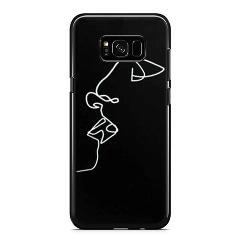 Side Face Single Line Drawing Samsung Galaxy S8 / S8 Plus / Note 8 Case Cover