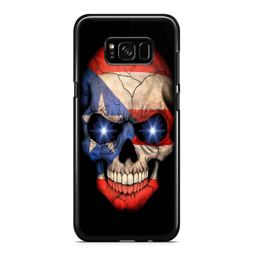 Puerto Rico Flag Skull Samsung Galaxy S8 / S8 Plus / Note 8 Case Cover