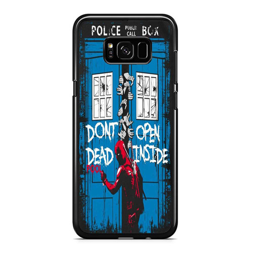 Police Box Dont Open Deadpool Inside Samsung Galaxy S8 / S8 Plus / Note 8 Case Cover