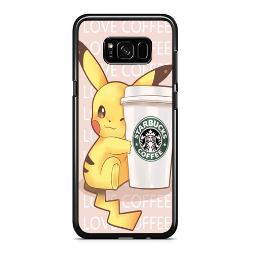 Pokemon Pikachu Love Coffee Samsung Galaxy S8 / S8 Plus / Note 8 Case Cover
