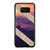 Mountain Sunset X Diagonal Striped Wood Design Samsung Galaxy S8 / S8 Plus / Note 8 Case Cover