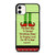Buddy The Elf Christmas Holiday Spread Cheer Singing Loud Quote 2 iPhone 11 / 11 Pro / 11 Pro Max Case Cover