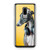 A Greyhound With Headset On Orange Background Samsung Galaxy S9 / S9 Plus Case Cover