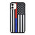 Thin Blue Line Us Flag Police Firefighter iPhone 11 / 11 Pro / 11 Pro Max Case Cover