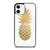 White Gold Pineapple Wallpaper iPhone 12 Mini / 12 / 12 Pro / 12 Pro Max Case Cover
