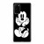 Mickey Mouse Disney Art Black White Samsung Galaxy S20 / S20 Fe / S20 Plus / S20 Ultra Case Cover