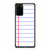 Lined Notebook Stripes Retro Style Samsung Galaxy S20 / S20 Fe / S20 Plus / S20 Ultra Case Cover