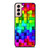 Rainbow Ombre Box Squares Print Pattern Samsung Galaxy S21 / S21 Plus / S21 Ultra Case Cover