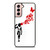 Banksy Red Butterfly Girl Samsung Galaxy S21 / S21 Plus / S21 Ultra Case Cover