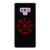 Vegvisir Viking Compass Red Black Symbol Samsung Galaxy Note 9 Case Cover