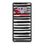 Stripes Pattern With Heart Samsung Galaxy Note 9 Case Cover