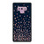 Rose Gold Confetti Blue Samsung Galaxy Note 9 Case Cover