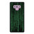 Matrix Computer Binary Green Samsung Galaxy Note 9 Case Cover