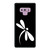 Dragonfly White On Black Samsung Galaxy Note 9 Case Cover