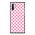 Pink Checkered Pattern Samsung Galaxy Note 10 / Note 10 Plus Case Cover