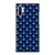 Nautical Anchor Navy And White Print Pattern Samsung Galaxy Note 10 / Note 10 Plus Case Cover