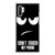 Do Not Touch My Phone Angry Face Samsung Galaxy Note 10 / Note 10 Plus Case Cover