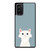 White Cute Cat Samsung Galaxy Note 20 / Note 20 Ultra Case Cover