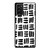 Tribal Lines Stripes White Black Samsung Galaxy Note 20 / Note 20 Ultra Case Cover