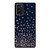 Rose Gold Confetti Blue Samsung Galaxy Note 20 / Note 20 Ultra Case Cover