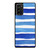 Navy Blue Stripes Pattern Samsung Galaxy Note 20 / Note 20 Ultra Case Cover