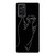 Black And White Minimalist Abstract Art Painting Face Samsung Galaxy Note 20 / Note 20 Ultra Case Cover