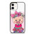Cute Pig Piggy Pattern With Flower iPhone 12 Mini / 12 / 12 Pro / 12 Pro Max Case Cover