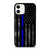 Blue Line Us Flag Vintage iPhone 12 Mini / 12 / 12 Pro / 12 Pro Max Case Cover