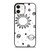 Black And White Space Drawings iPhone 12 Mini / 12 / 12 Pro / 12 Pro Max Case Cover