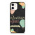 Adventure Awaits Go Find It Quote Chalkboard Hot Air Balloon Flower Chalk Travel iPhone 12 Mini / 12 / 12 Pro / 12 Pro Max Case Cover