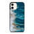 Abstract Art Blue Wall Art Coastal Landscape Giclee iPhone 12 Mini / 12 / 12 Pro / 12 Pro Max Case Cover