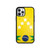 Retro Brazil Football Flag Patterned iPhone 13 / 13 Mini / 13 Pro / 13 Pro Max Case Cover