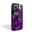 Purple & Silver Marble Textures iPhone 15 Case Cover