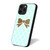 Blue Pattern With Gold Glitter Screen Print iPhone 16 Case Cover