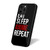Eat Sleep Anime Repeat Classic Vintage Simple Art Retro iPhone 16 Case Cover