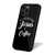 Fueled By Jesus And Coffee Art Vintage Retro Simple iPhone 16 Case Cover