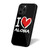 I Love Aloha Chalk Style iPhone 16 Case Cover