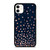 Rose Gold Confetti Blue iPhone 11 / 11 Pro / 11 Pro Max Case Cover