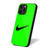 Just Do It Lime Green iPhone 16 Case Cover