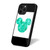 Mickey Mouse Head Turquoise Splatter iPhone 16 Case Cover