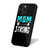 Mom Strong Motivational Quote iPhone 16 Case Cover