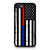 Thin Blue Red Line Us Flag Police Firefighter iPhone SE 2020 Case Cover