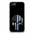 Thin Blue Line Us Flag Skull iPhone SE 2020 Case Cover
