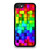 Rainbow Ombre Box Squares Print Pattern iPhone SE 2020 Case Cover