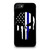 Punisher Skull Thin Blue Line Flag Usa iPhone SE 2020 Case Cover