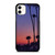 Palm Trees With Sunset At The Beach iPhone 11 / 11 Pro / 11 Pro Max Case Cover