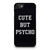 Cute But Psycho On Black iPhone SE 2020 Case Cover